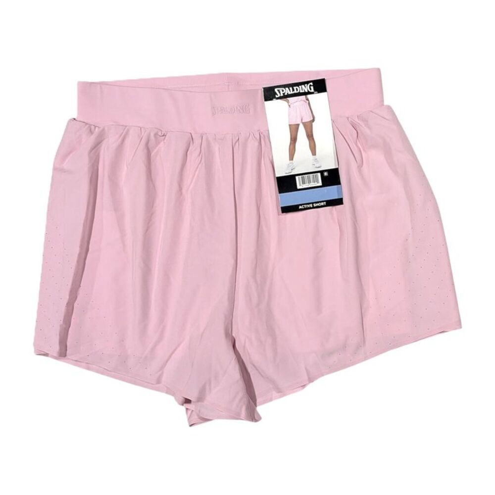Spalding Women's Lightweight Stretch Fit Active Short - Pink